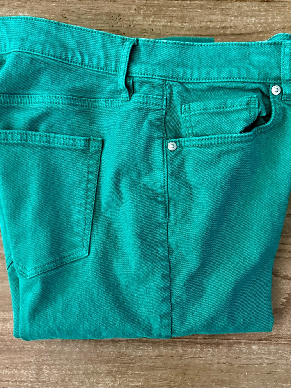 Reduced! LOFT  Green Girlfriend Denim Pants